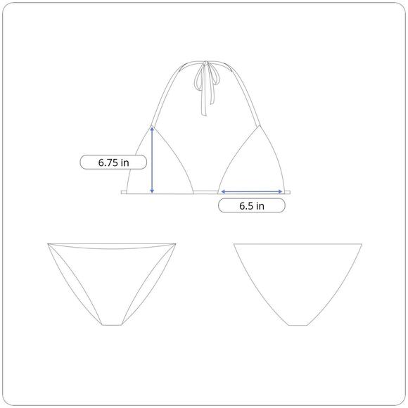 Time and Tru Women Keyhole Bikini Top Size Small 4-6 Teal - Picture 2 of 4